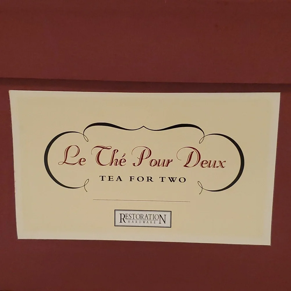Restoration Hardware French Inspired Vintage Tea For Two Teapots